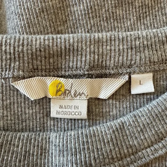NWOT Boden Cotton Ribbed Grey Short sleeves Modern T-Shirt Size L - Picture 8 of 10